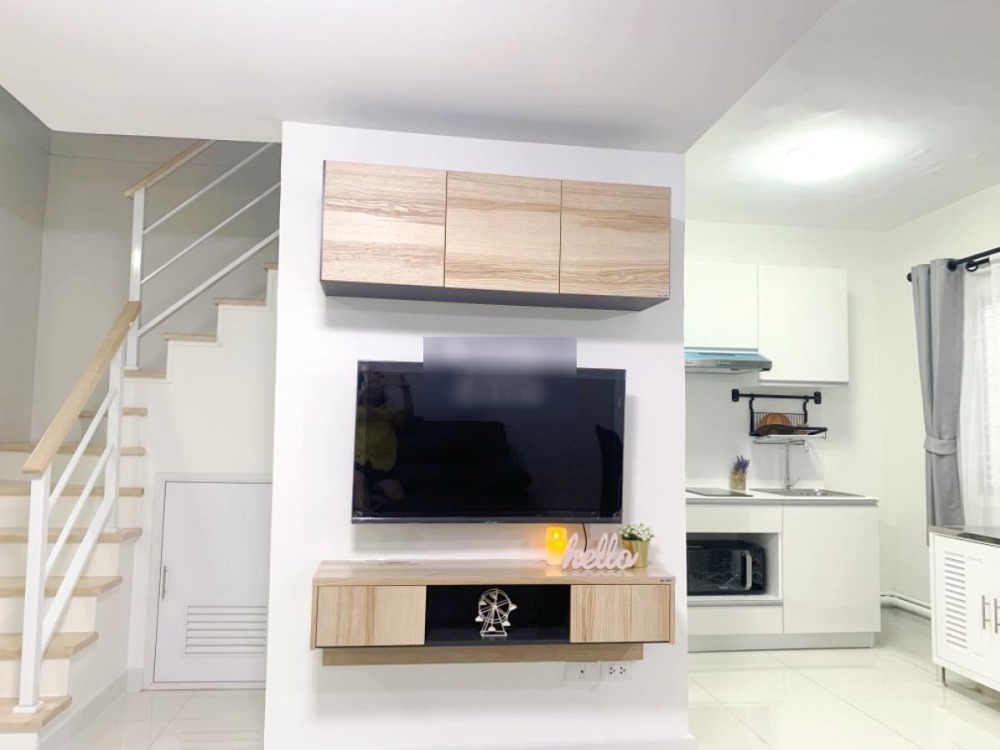 For RentTownhouseNawamin, Ramindra : Townhome, 3 bedrooms, 2 bathrooms, 2 parking spaces, width 21 square meters, fully furnished 💥 The Connect 20 Watcharapol Expressway 🔥 Location near the expressway (Ram Intra-Achanong and the entrance/exit point of Sukhaphiban 5 Expressway, Chatuchak) 🚊 N