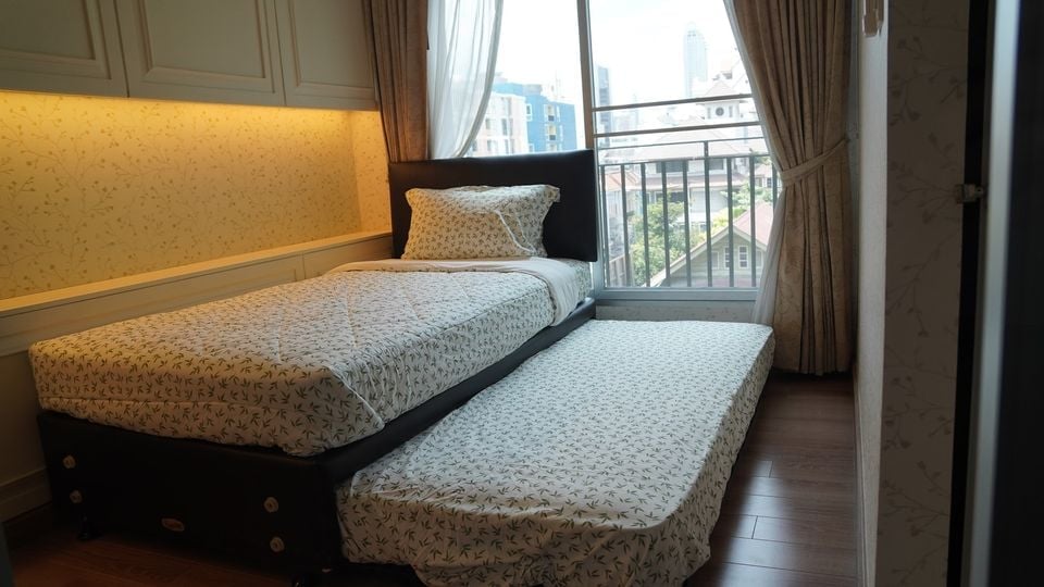 For RentCondoSiam Paragon ,Chulalongkorn,Samyan : Condo for rent The Seed Memory Siam, The Seed Memory Siam, 5th floor, swimming pool view, size 56 sq m., 2 bedrooms, 2 bathrooms, near BTS National Stadium