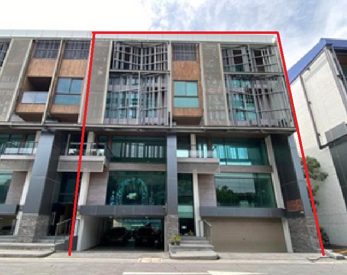 For RentTownhouseBangna, Bearing, Lasalle : For Rent, 5 -storey office / home office rental, The Pretium Bangna Project, The pre -artificial Bangna, good location / building 2 units / with a lift / living space 920 square meters / 6 parking spaces / is a company.