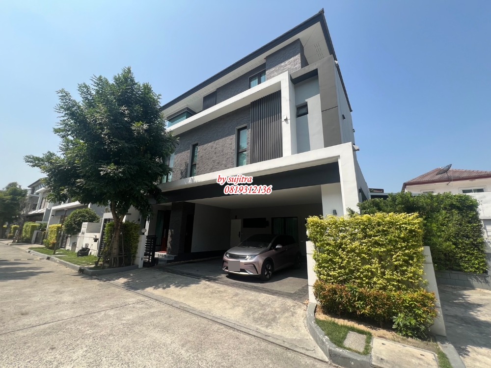 For RentHouseYothinpattana,CDC : Rent a 3 -story detached house, elegant 56 sq.m., elegant in Town in Town Along the Ekkamai-Ramintra Expressway