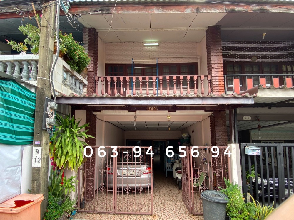 For SaleTownhomeLadprao101, Happy Land, The Mall Bang Kapi : H1334 2-story townhouse for sale Chat Kaew Happy Land Village near The Mall Bang Kapi