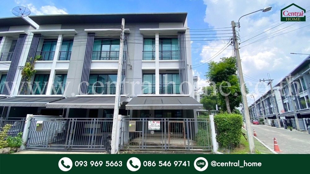 For SaleTownhouseChaengwatana, Muangthong : Townhome, Baan Klang Muang, Ngamwongwan, corner house