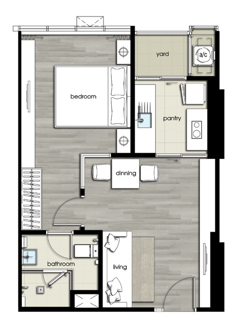 For SaleCondoSiam Paragon ,Chulalongkorn,Samyan : 𝘽𝙀𝙎𝙏 𝙋𝙀𝙄𝘾𝙀 ❗❗ 1 Bedroom 43.69 sq.m. Price 6.99 MB 💥 :The Room Rama4 : Aum 065-512-1395