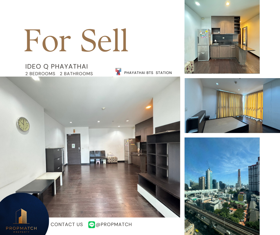 For SaleCondoRatchathewi,Phayathai : 🏙️ BEST DEAL FOR SELL | IDEO Q Phayathai 2 Bedrooms 2 Bathrooms 81 sq.m. - 9.99 M฿ Tel.0909426442 K.Film