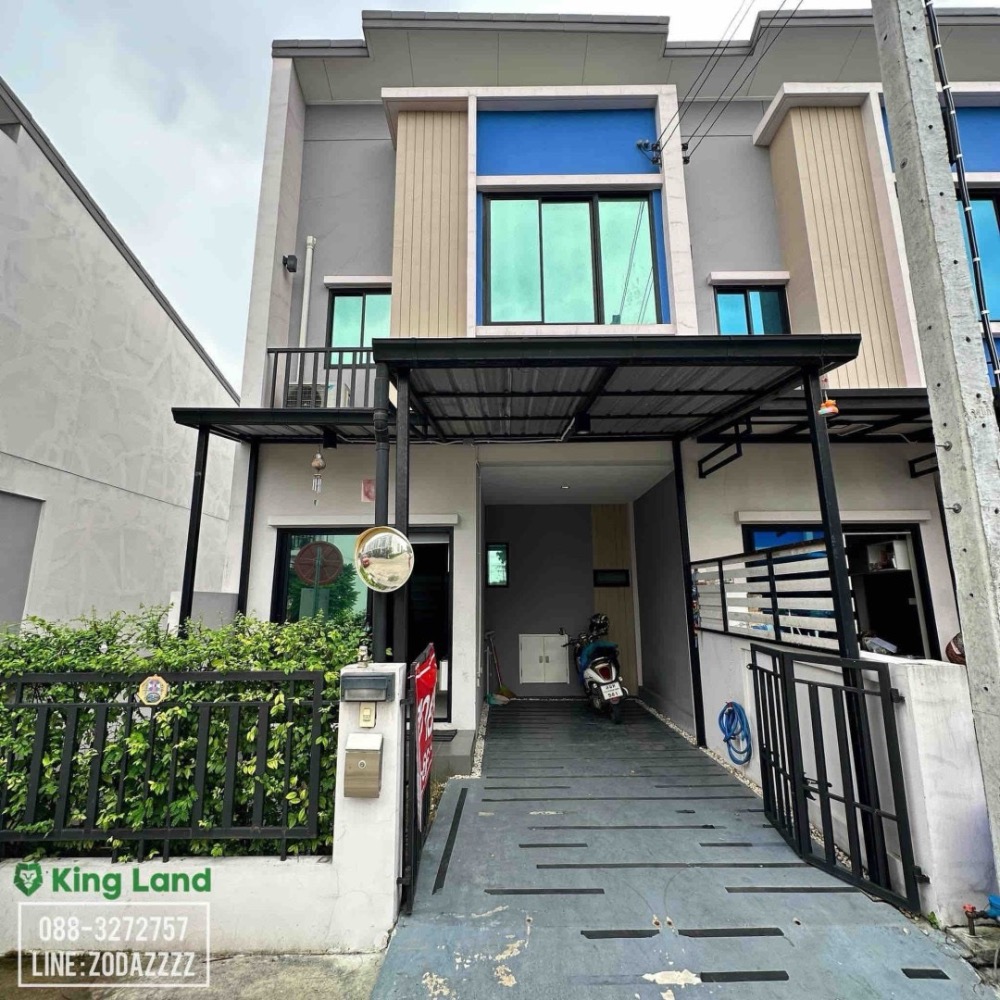 For RentTownhouseNawamin, Ramindra : Townhome for rent, Ram Intra, near Fashion Island, Reseo home, Ram Intra, Ring Road, fully furnished, very new house, 3 bedrooms, 2 bathrooms, 4 air conditioners, rent 16,000/month, including common area