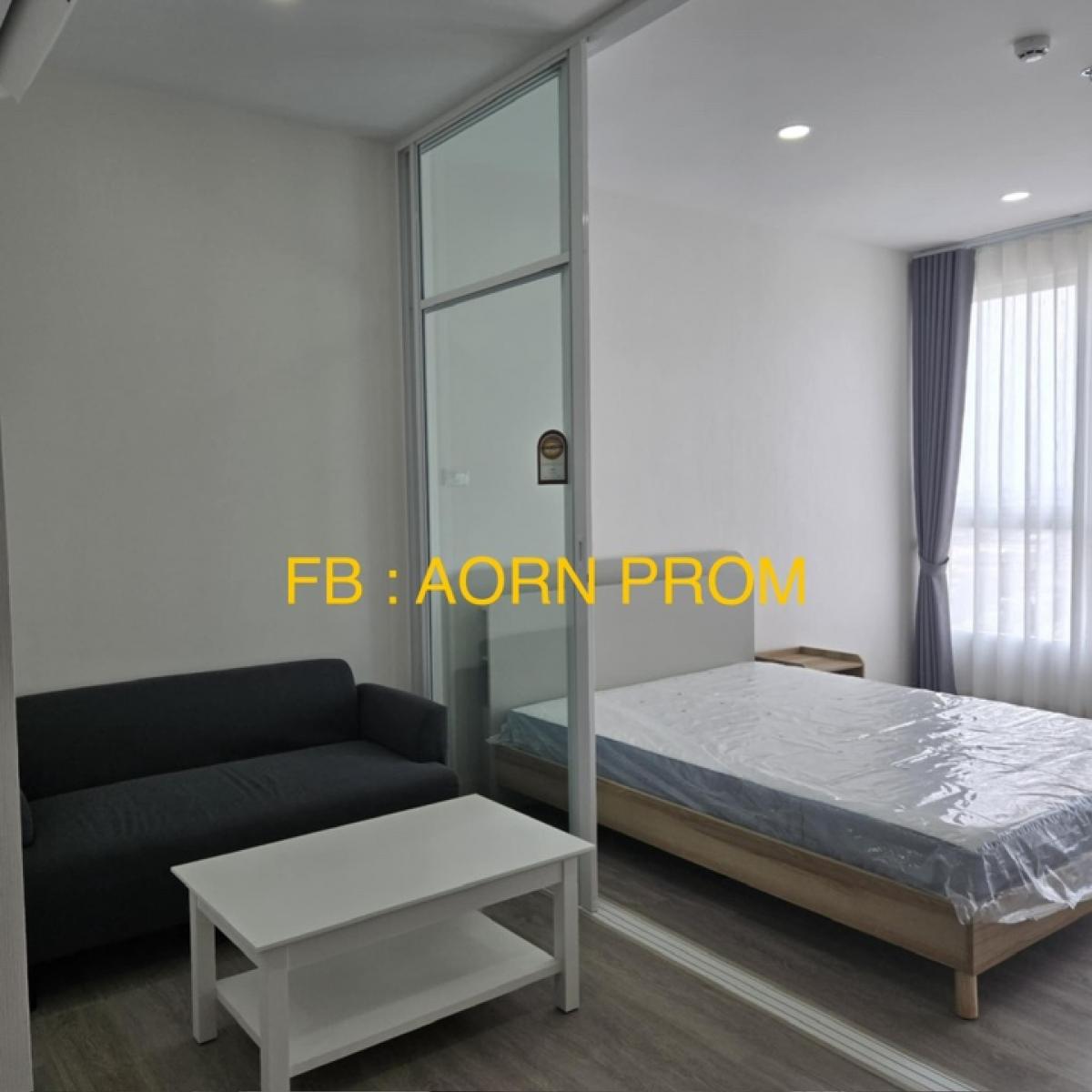 For RentCondoBang kae, Phetkasem : 💥New room, first hand💥 Supalai Loft, Phasi Charoen Station, high floor, beautiful view, bedroom partition, near MRT Phasi Charoen 150 meters, electrical appliances are being delivered, curtains are about to be installed.