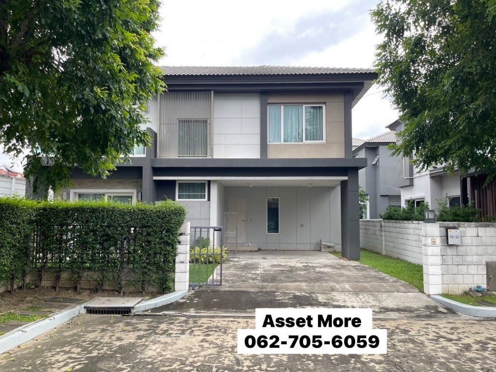 For SaleHouseRattanathibet, Sanambinna : Urgent sale, 2-storey detached house (corner house), Mind project, Soi Tiwanon 3, size 64 square wah, usable area 240 square meters, Talat Khwan Subdistrict, Mueang Nonthaburi District, near BTS Ministry of Public Health