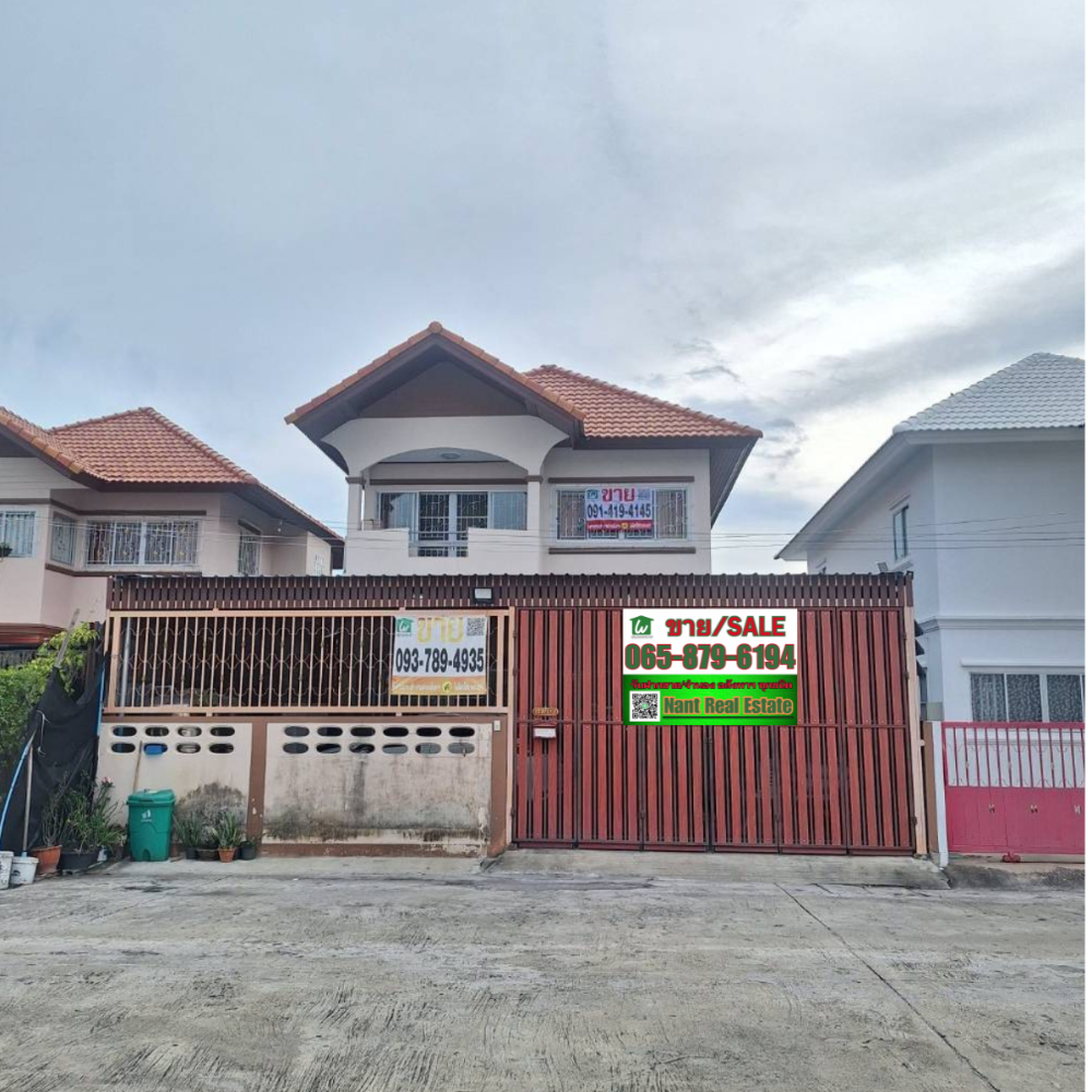 For SaleHouseBang kae, Phetkasem : Urgent sale, 2-storey detached house, Chuen Suk Village, Soi Rom Sai-Phetkasem 63, near Makro Bang Bon