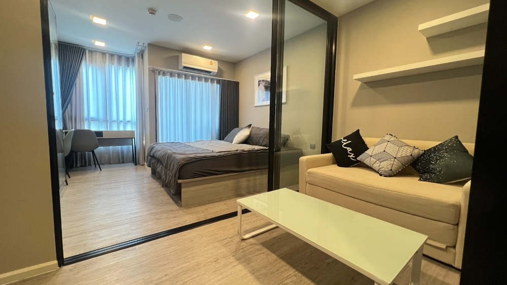 For RentCondoPathum Thani,Rangsit, Thammasat : Condo for rent, Kev Eva 1 BEDROOM EXCLUSIVE 13,000 baht/month, Building C, 6th floor, room size 27.50 sq m.