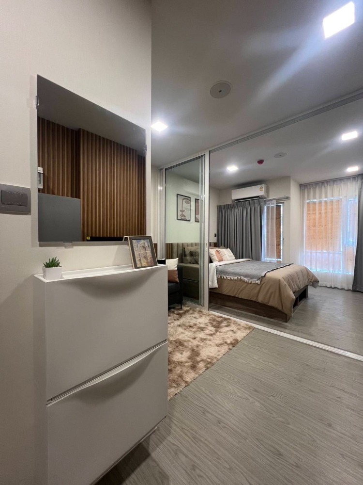 For RentCondoPathum Thani,Rangsit, Thammasat : For rent: Kave Town Island 1 Bedroom, size 24.50 sq m, ready to move in, fully furnished, Building E, 5th floor