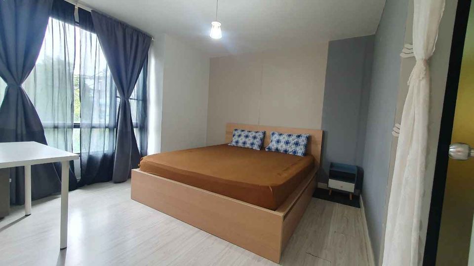 For RentCondoRatchadapisek, Huaikwang, Suttisan : 🌟❄️FOR RENT>> L Style Condo>> 2 bedrooms, 3rd floor, room size 60 sq m., wide balcony but beautiful, fully furnished, near MRT Huai Khwang #LV-MO778