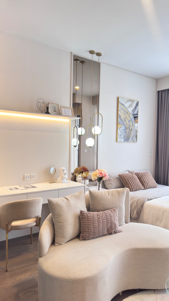 For SaleCondoRatchathewi,Phayathai : Condo with a great view of the city, one step to the Mixed-use building, beautifully decorated rooms in a young lady's style, the best price, fully decorated in Earth Tone style, good location, beautiful corner, good price in the heart of the city, y