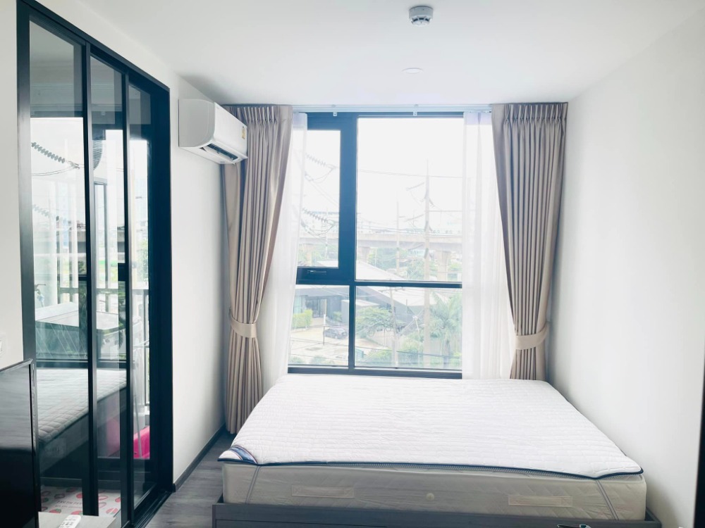 For RentCondoSamut Prakan,Samrong : FOR RENT>> The Origin Sukhumvit - Sailuat E22 Station>> 4th floor, BTS side, built-in furniture, complete electrical appliances, near BTS Sai Luat #LV-MO792