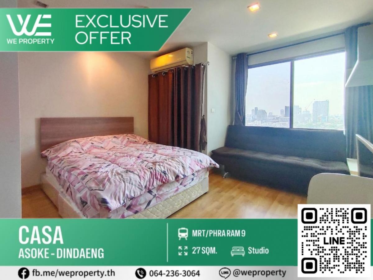 For SaleCondoRama9, Petchburi, RCA : Beautiful room, never rented out⭐Casa Asoke-Dindaeng (Casa Asoke-Dindaeng)