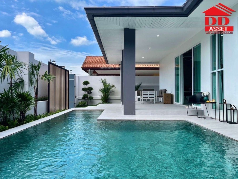 ขายบ้านพัทยา บางแสน ชลบุรี สัตหีบ : Pool Villa  เอกมงคล วิลเลจ1 ชัยพฤกษ์2 จอมเทียน พัทยา ชลบุรี Eakmongkol Village Code : H8115