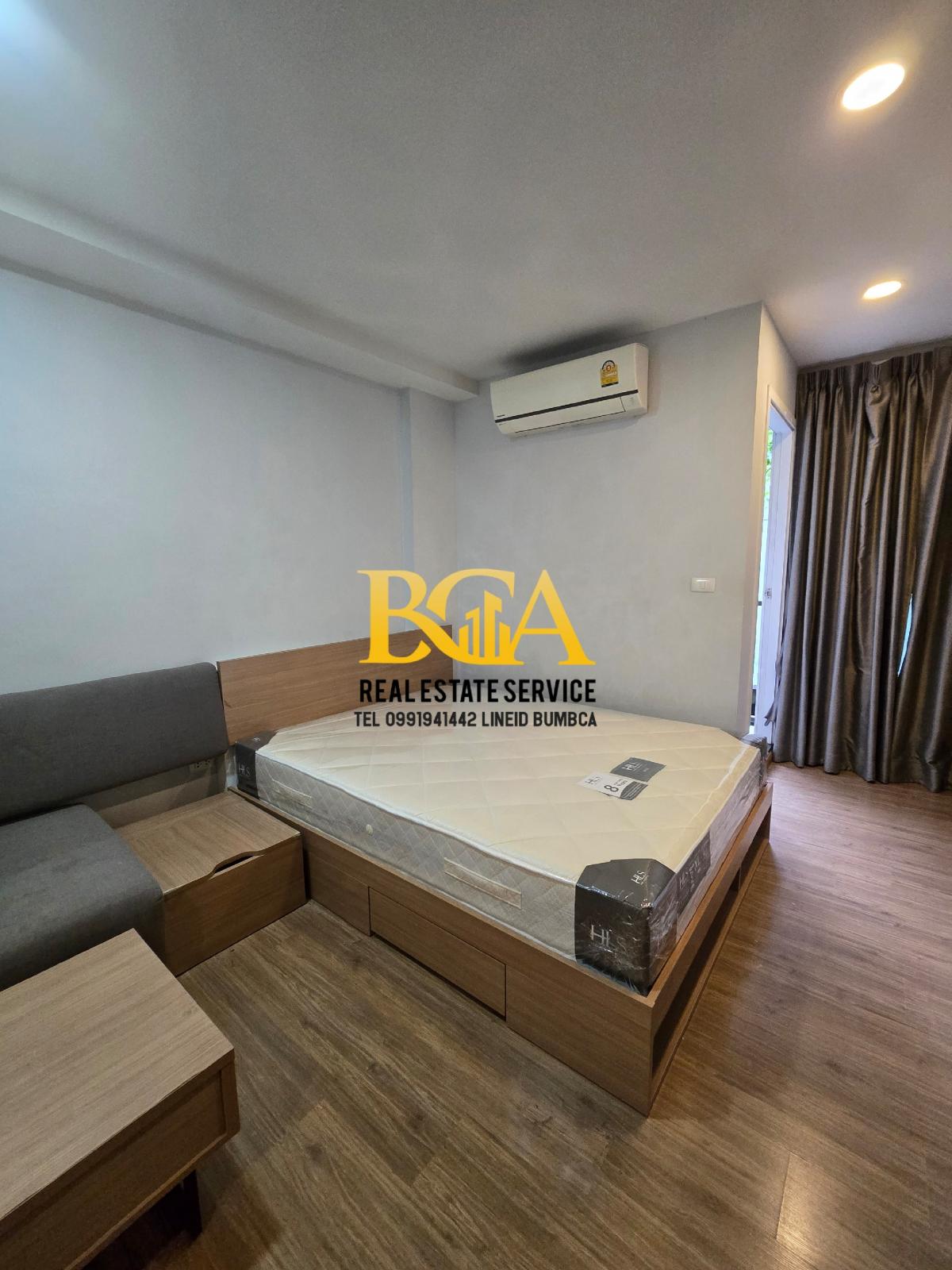 For RentCondoChaengwatana, Muangthong : Condo for rent: Proud 3 Chaengwattana Pakkret 23, 1 bedroom, 24.9 sq m, rental price 6,500 baht per month, room with a view of the road, 2nd floor, 1 parking space