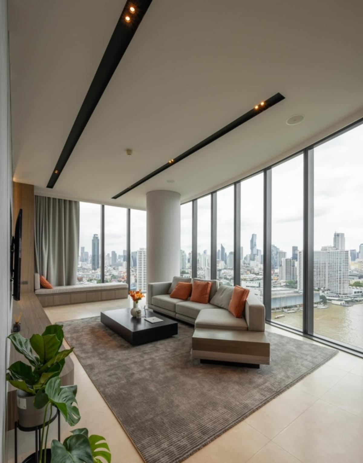 For RentCondoWongwianyai, Charoennakor : Rental : Banyan Tree Residences Riverside Bangkok , 2 Bed 3 Bath , 178.64 Sq.m , 18th Floor