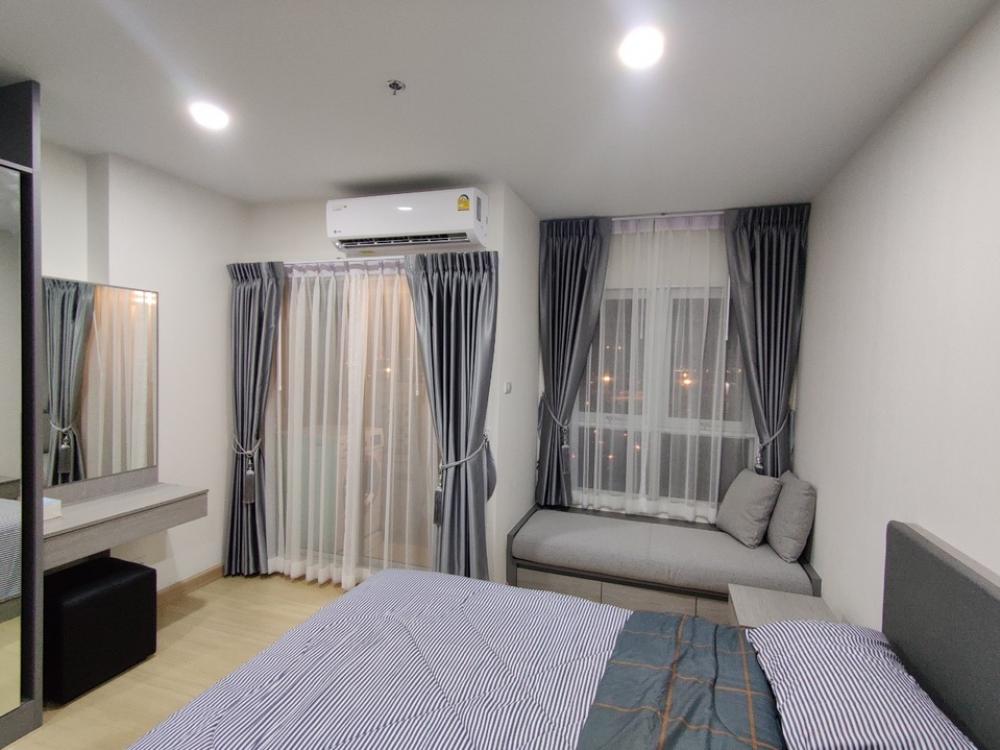 For RentCondoSamut Prakan,Samrong : (Post owner) rent with tenant, size 28.5 sq m, 17th floor, fully fitted, very beautiful view, south wind, three-headed elephant view Supalai Veranda Sukhumvit 117