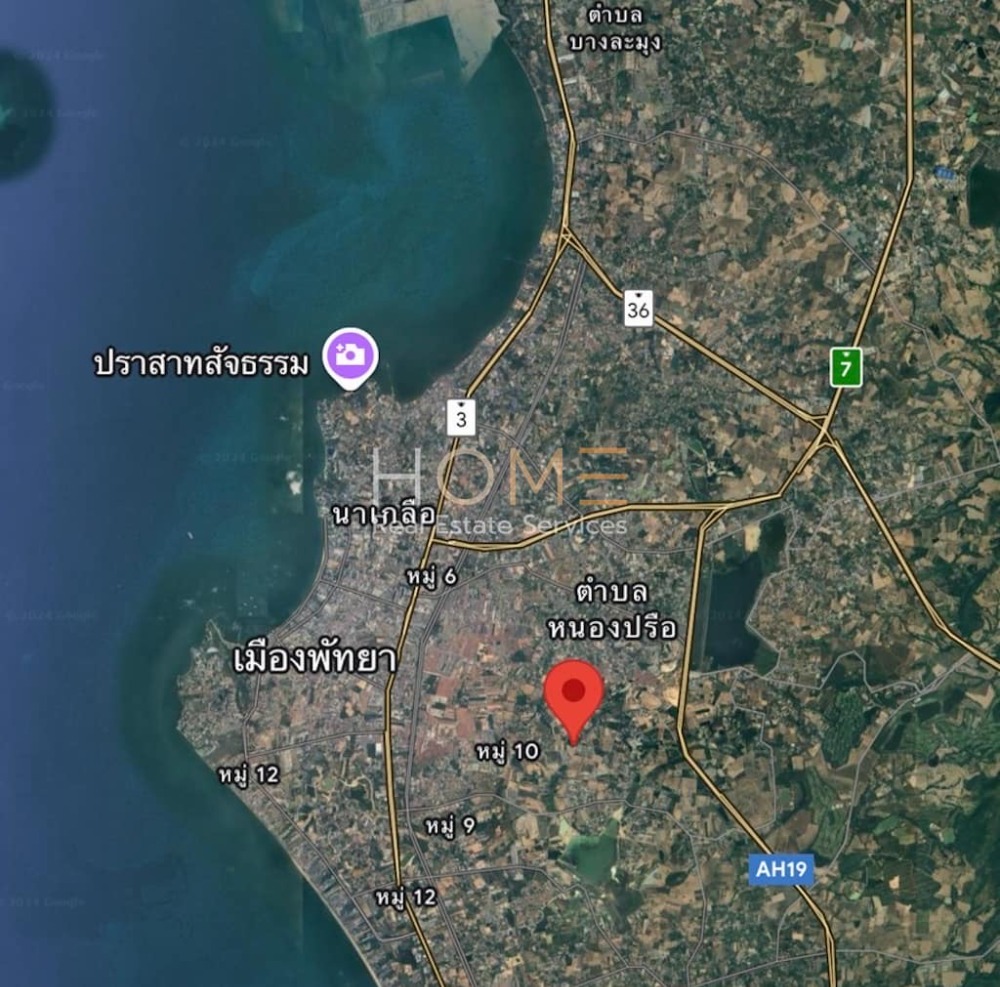 For SaleLandPattaya, Bangsaen, Chonburi : Land next to the road Pattaya City / (SALE) NEWC297