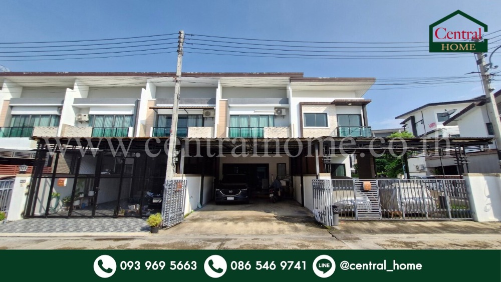 For SaleTownhomePathum Thani,Rangsit, Thammasat : 2-storey townhouse, Living Residence Rangsit - Ratchaphruek, cheapest in the project