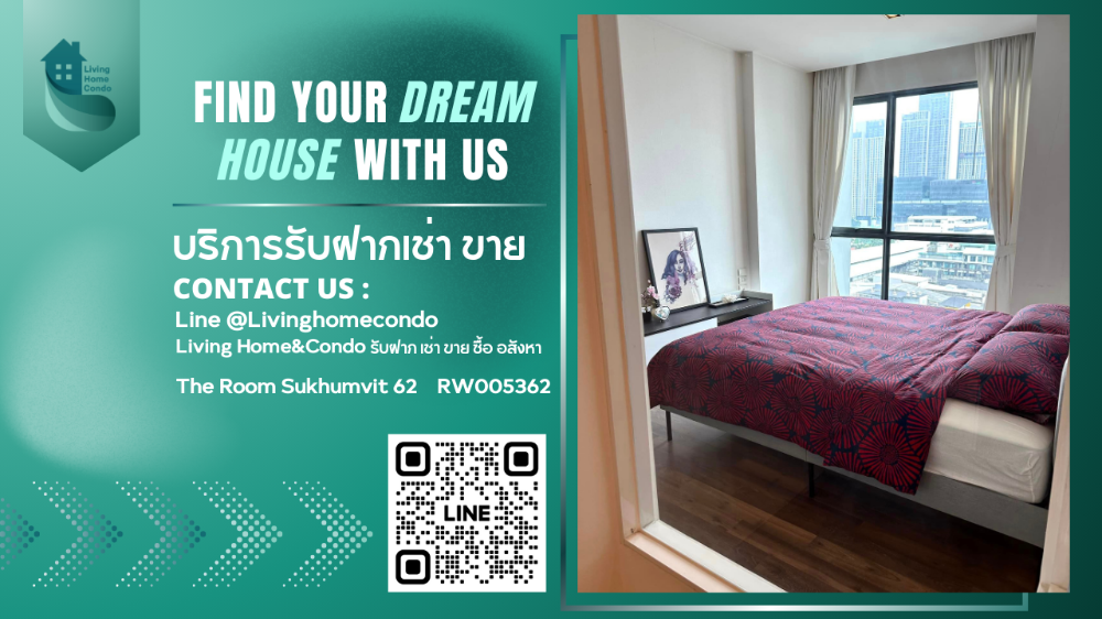 For RentCondoOnnut, Udomsuk : For rent The​ Room Sukhumvit 62, beautifully decorated room, city view, near BTS Punnawithi LH-RW005362