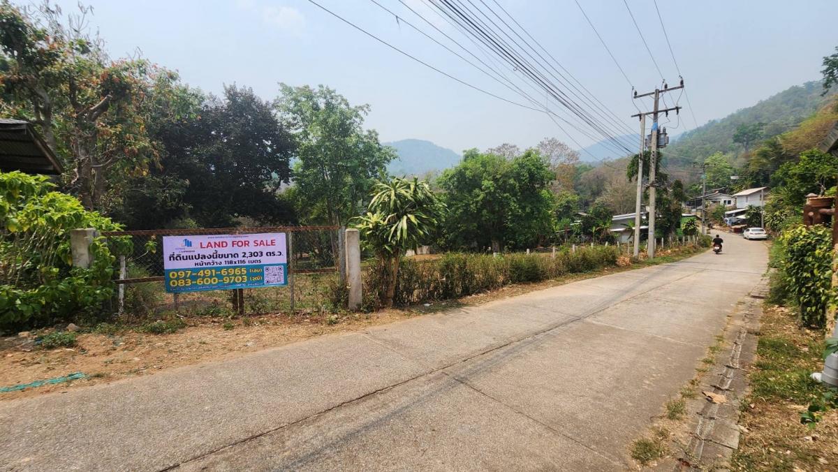 For SaleLandChiang Mai : Land for sale, 2303 sq.w., beautiful plot, Pang Yang, Hang Dong, Chiang Mai Province