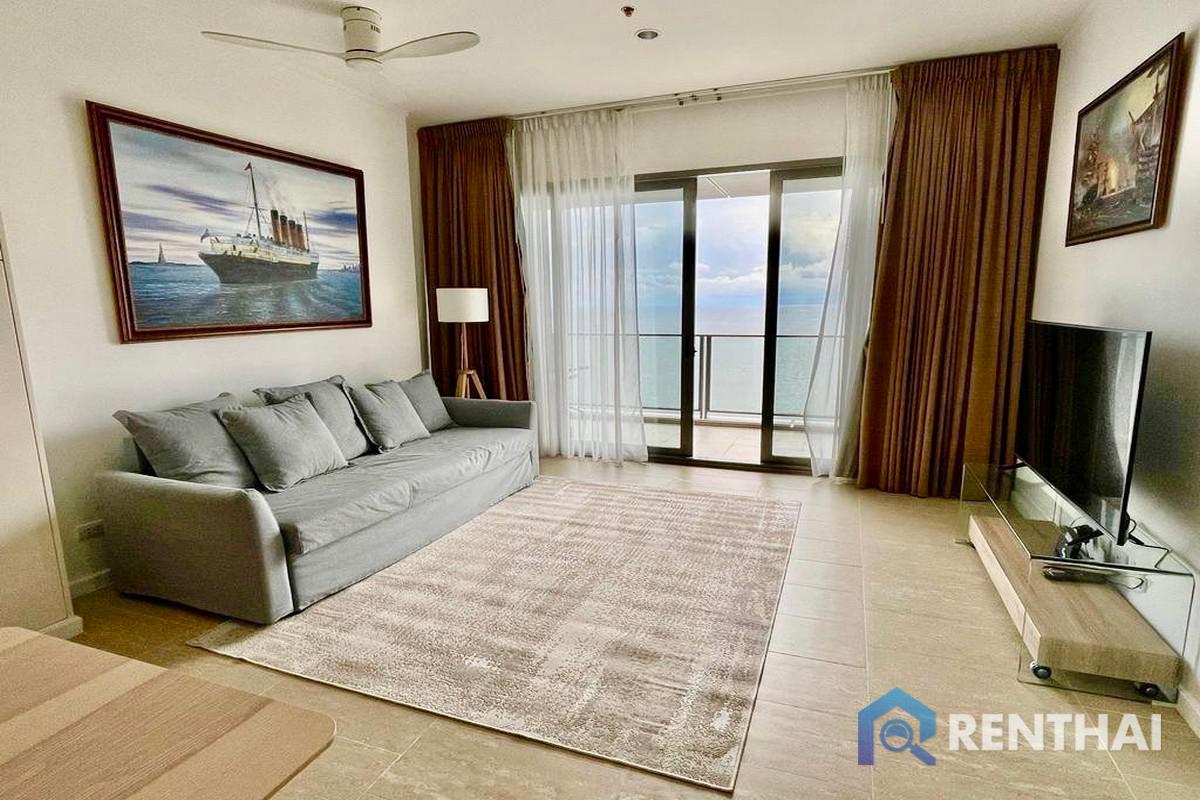 For SaleCondoPattaya, Bangsaen, Chonburi : Northpoint Condo  in wongamat beach 1 bedroom high floor sea view