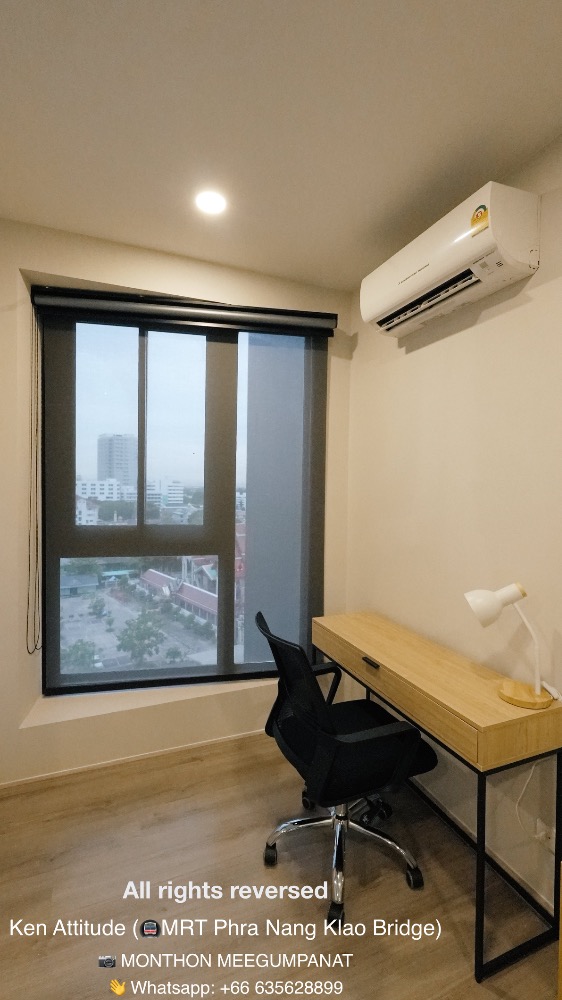 For RentCondoRattanathibet, Sanambinna : For Rent: Ken Attitude (MRT Phra Nang Klao) - 27 sq.m. Studio, 7th Floor, Direct from Owner