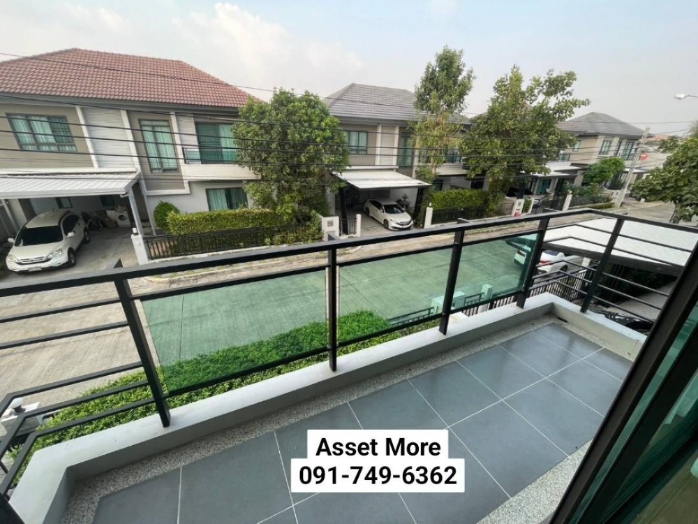 For RentHouseLadkrabang, Suwannaphum Airport : Urgent for rent!! 2-storey detached house, ready to move in, Life Bangkok Blue Levard Wongwaen-Rama 9 project