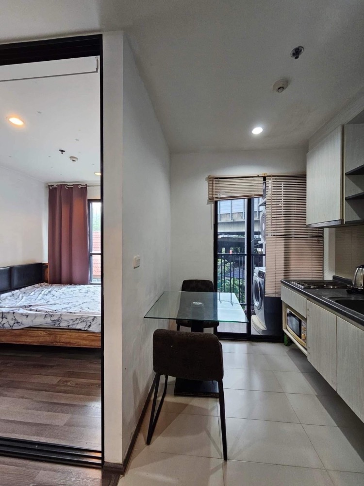 For RentCondoOnnut, Udomsuk : For rent: The Base Park West, 26 sq m., fully furnished, washing machine included, 12,000 baht per month.