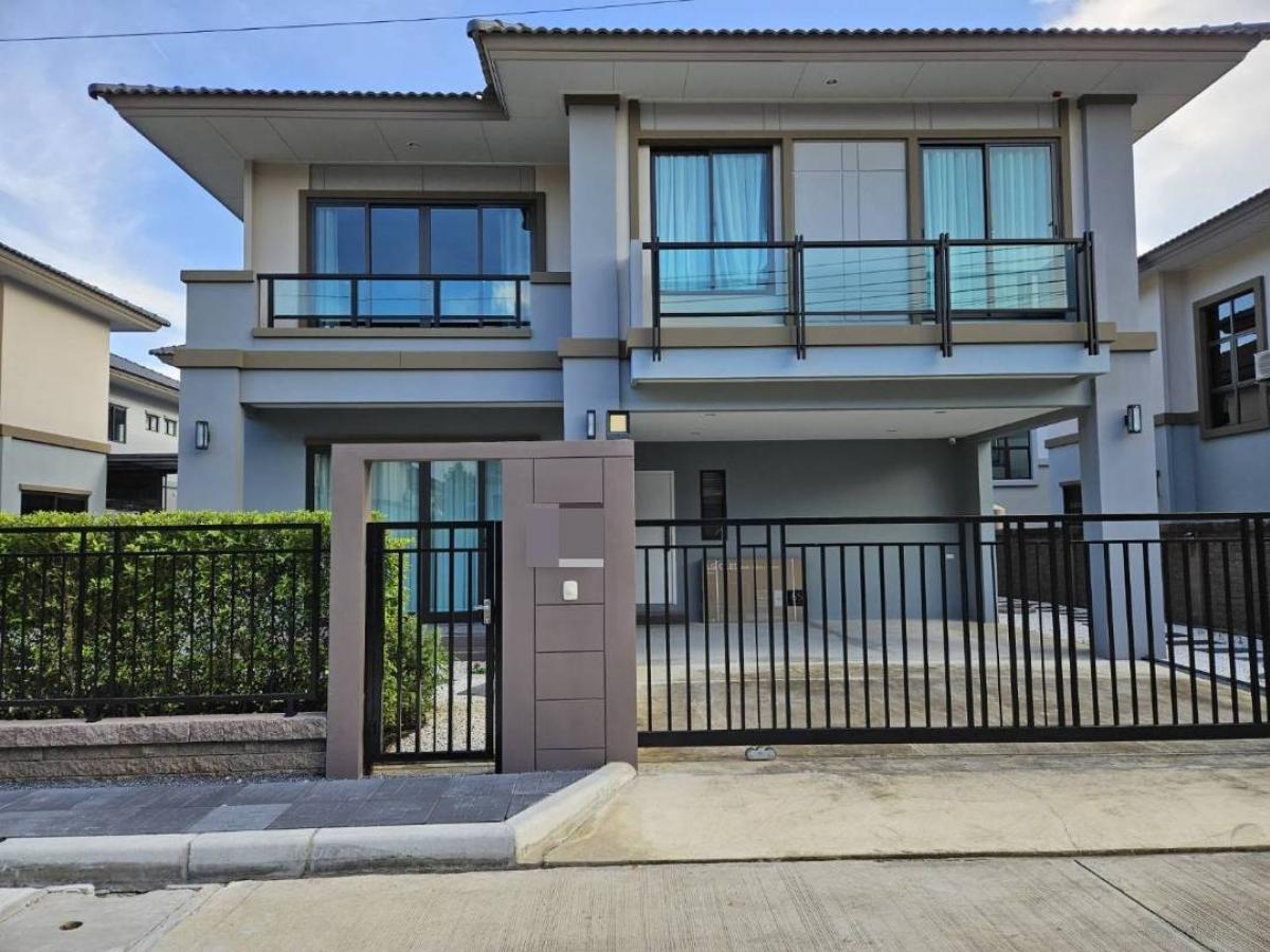 For RentHouseSamut Prakan,Samrong : Single house for rent, Phatsar Bangna Ring Road, 4 bedrooms