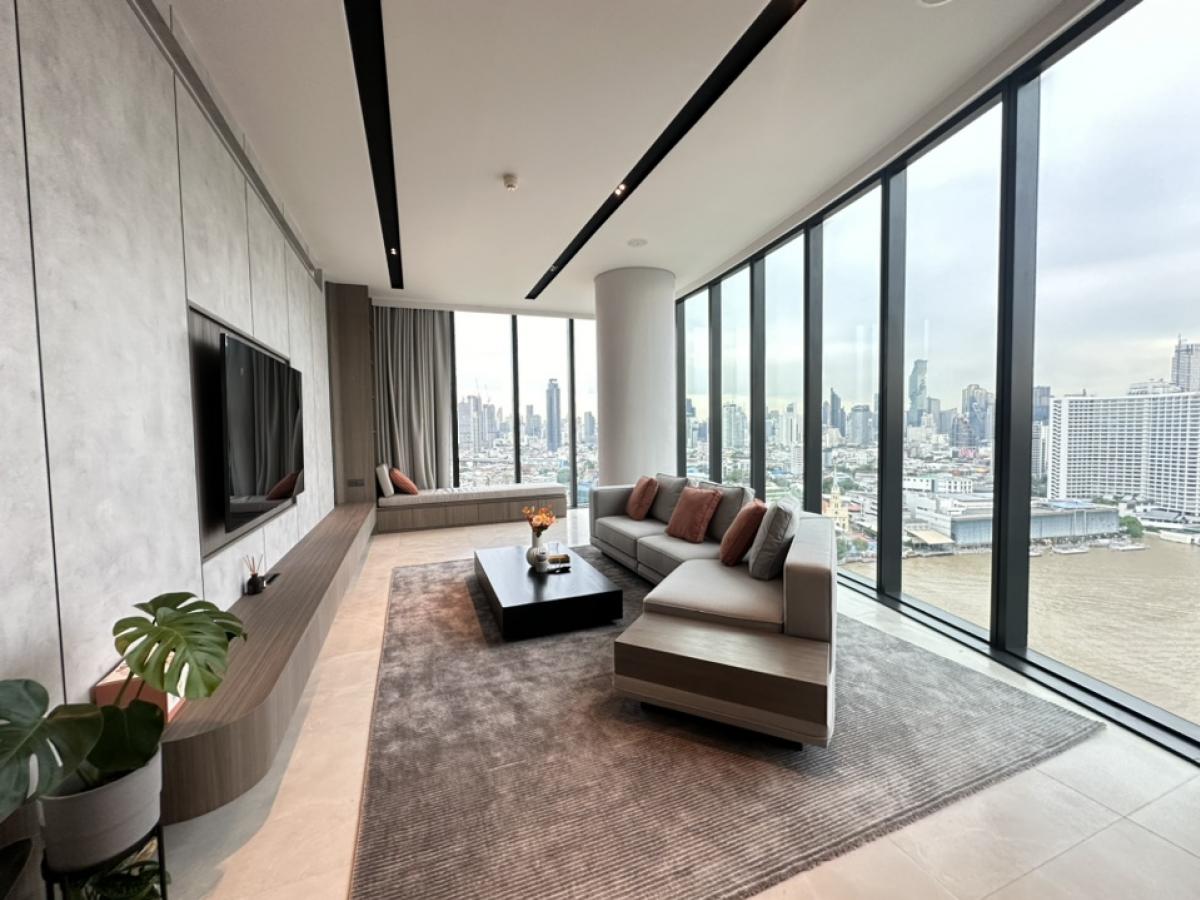 For RentCondoWongwianyai, Charoennakor : Rental : Banyan Tree Residences Riverside Bangkok , 2 Bed 3 Bath , 178.64 Sq.m , 18th Floor