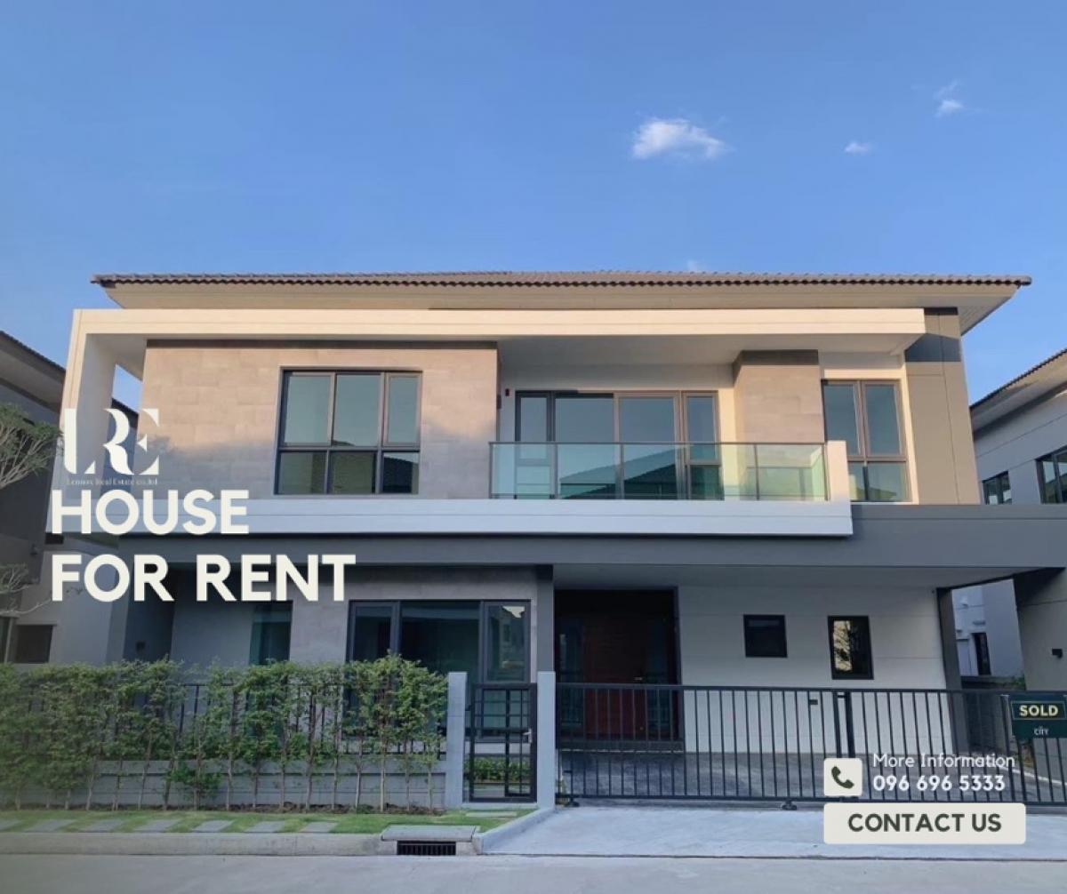 ให้เช่าบ้านบางนา แบริ่ง ลาซาล : House for rent at The City Bangna, Ready to move in (call: 0966965333)