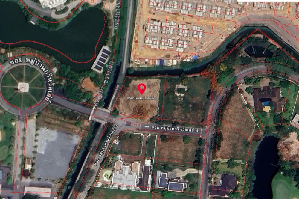 For SaleLandSamut Prakan,Samrong : Vacant land in Green Valley Village, near Burapha Withi-Bangna-Trad Expressway