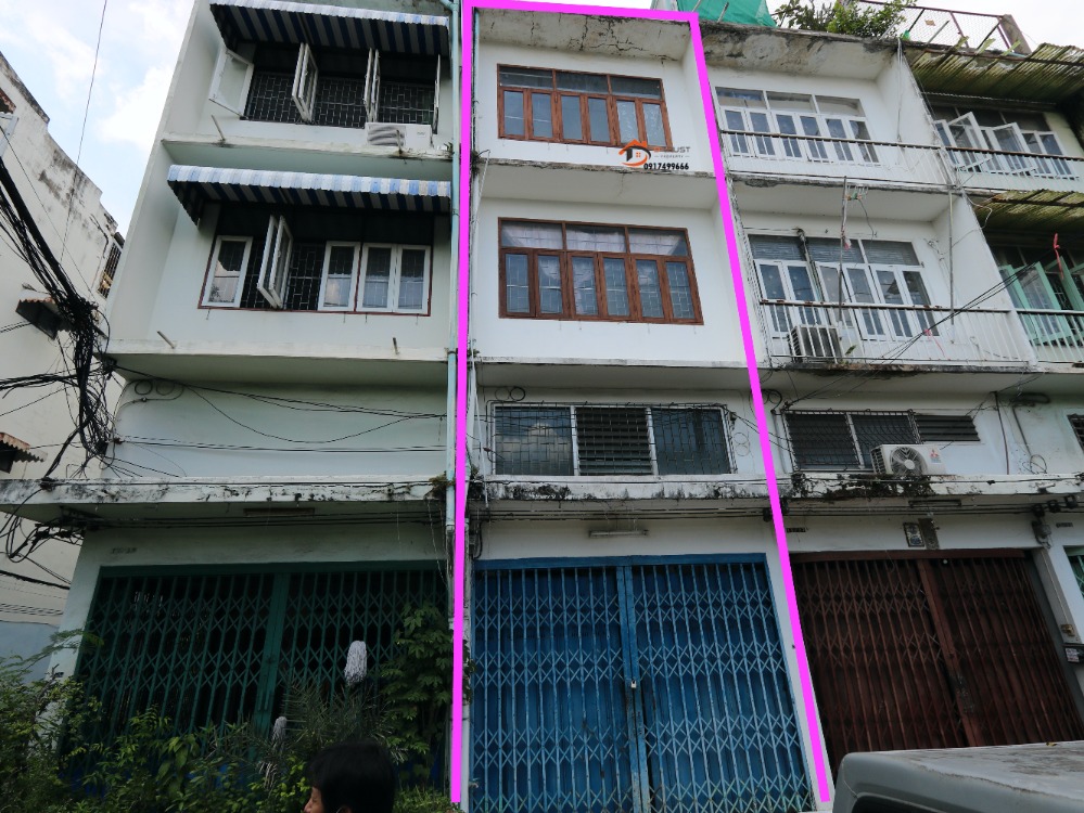 For RentShophouseRama3 (Riverside),Satupadit : For rent: Shophouse, Soi Sathu Pradit 5, Chan Road, Chong Nonsi, Yannawa, near Central, ready to move in, suitable for living, office