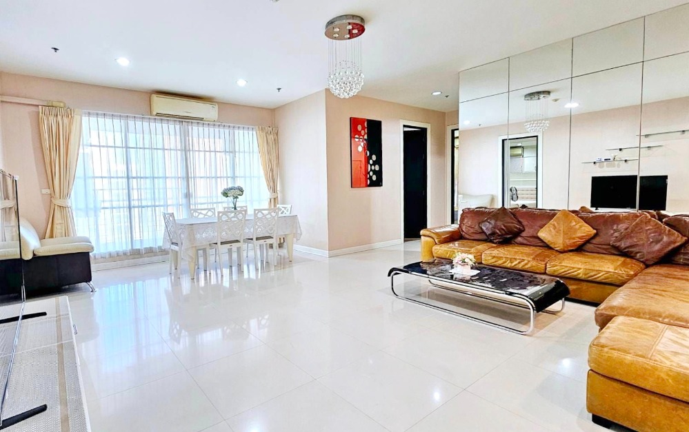 For RentCondoRatchathewi,Phayathai : 7716😊 For RENT 3 bedrooms for rent🚄near BTS Ratchathewi🏢Baan Klang Krung Siam - Pathumwan🔔Area: 115 sq m.💲Rent: 63,000฿📞O99-5919653,065-9423251✅LineID:@sureresidence