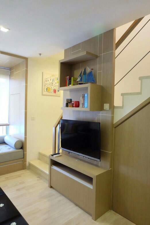 For RentCondoRama9, Petchburi, RCA : For rent, available on Oct 19, 2024, Condo Ideo rama9 near MRT Rama 9, walk only 1 minute, room size 43.28 sq m, Duplex style, 27th-28th floor, fully furnished, ready to move in