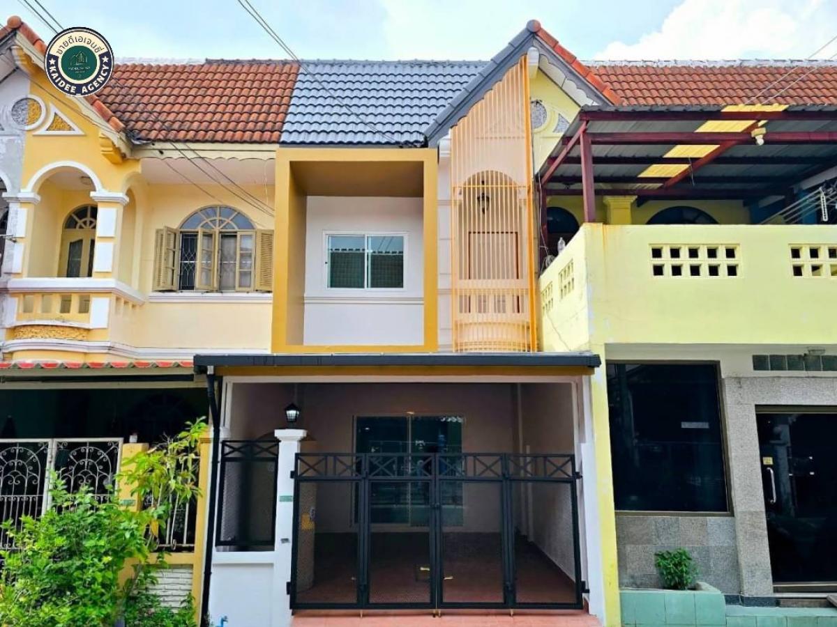 For SaleTownhouseNawamin, Ramindra : 2-storey townhouse, Sena Villa Village 3, Khubon 27, Soi 10, Pink Line, Fashion Island, The Promenade, Panya Ramintra Golf Course, Minburi Market, Safari World, Thanommit Market