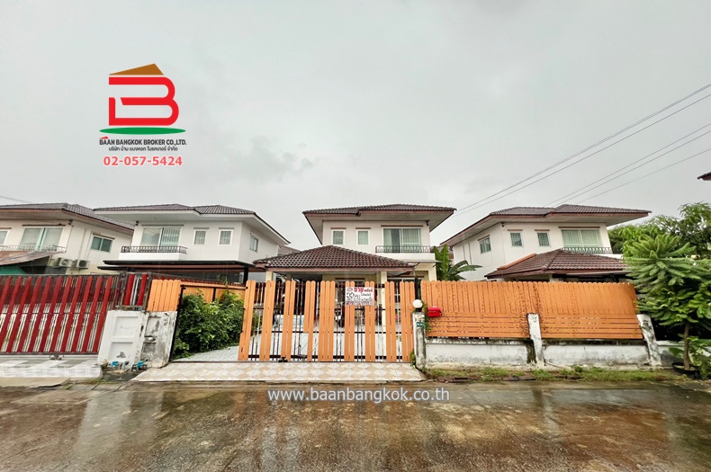 For SaleHouseNonthaburi, Bang Yai, Bangbuathong : Single house, Tiwtawan Village (Soi Lam Pho 35), area 55.1 sq m, near Sarasas Witaed Bang Bua Thong School, Kanchanaphisek Road, Lam Pho Subdistrict, Bang Bua Thong District, Nonthaburi Province