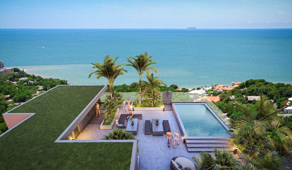 For SaleCondoPattaya, Bangsaen, Chonburi : Only 450 meters to the beach Siam Oriental Oasis pratamnuk hill pattaya