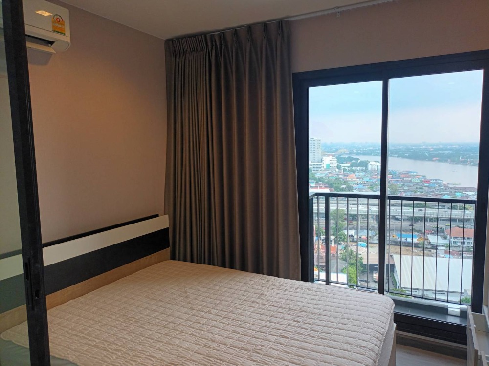 For RentCondoRattanathibet, Sanambinna : 🥝🥝 (Vacant room) Condo for rent, The Politan Rive 🥝🥝 24th floor, size 30 sq m., river view, ready to move in