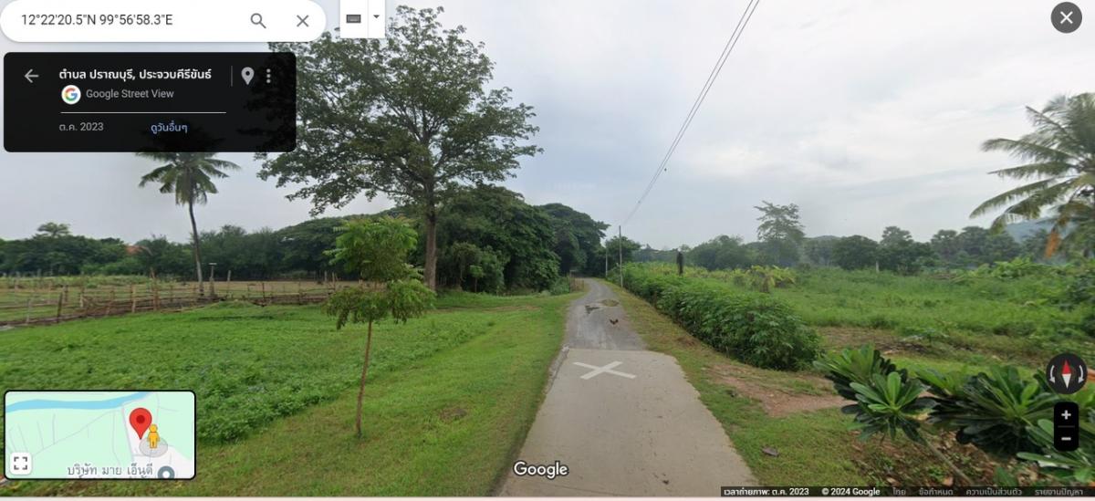 For SaleLandHuahin, Prachuap Khiri Khan, Pran Buri : Land for sale, area 6-3-51.3 rai, beautiful plot shape, on two sides of the road, Pran Buri Subdistrict, Pran Buri District, Prachuap Khiri Khan Province