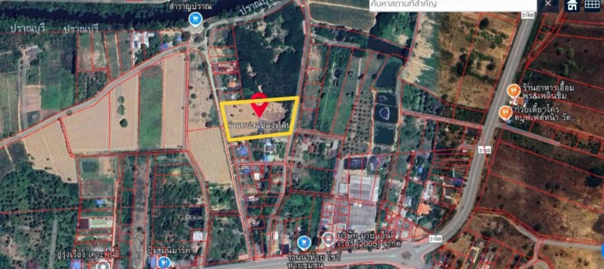 For SaleLandHuahin, Prachuap Khiri Khan, Pran Buri : Land for sale near the sea, area 6-3-51.3 rai, on two sides of the road, Pran Buri Subdistrict, Pran Buri District, Prachuap Khiri Khan Province