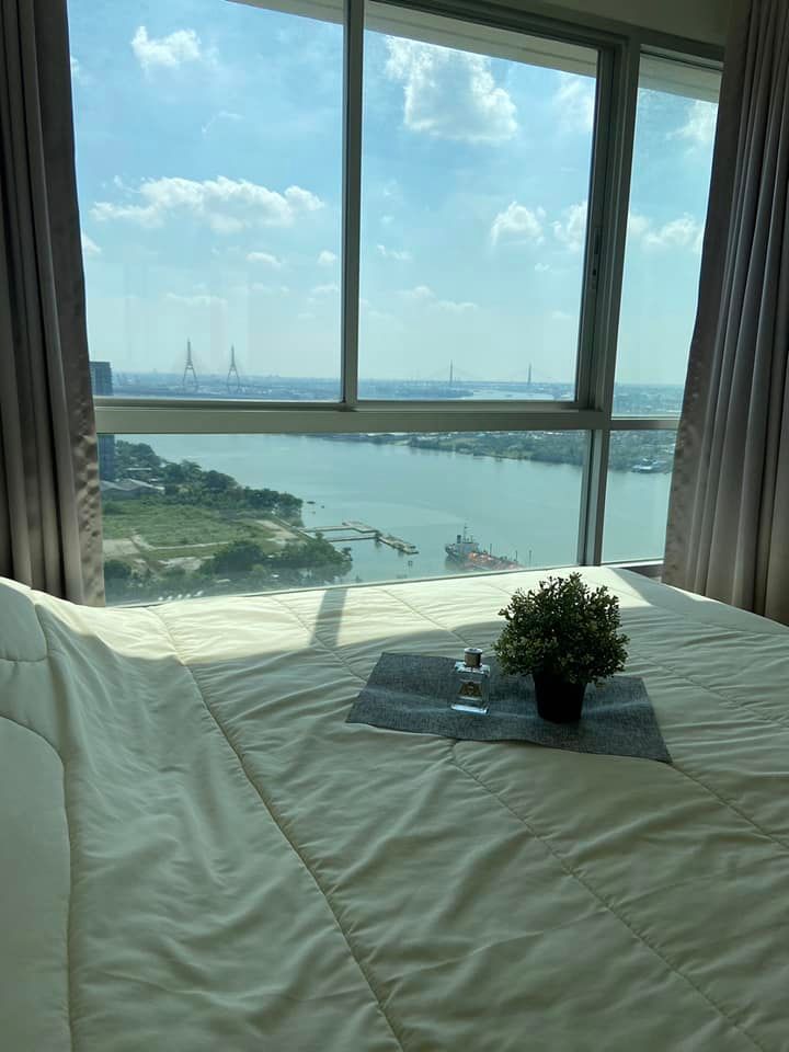 For RentCondoRama3 (Riverside),Satupadit : 🔥🔥 Condo for rent, riverside, 1 bedroom, river view, Lumpini Park Riverside, Rama 3 🔥Beautiful room, ready to move in🔥.