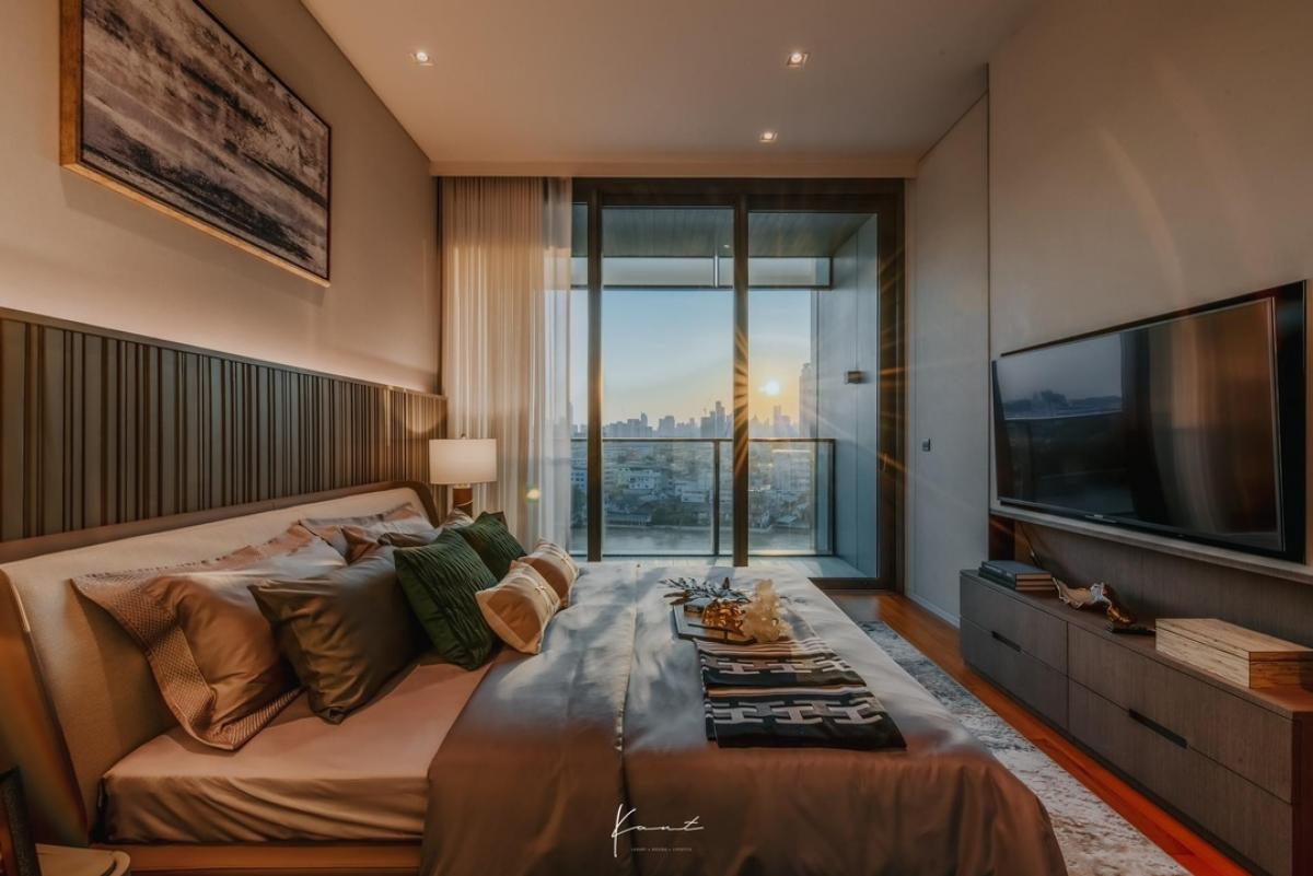 ให้เช่าคอนโดวงเวียนใหญ่ เจริญนคร : Ready Move‼️ Ultra Luxurious Riverside 2 Bedroom 3 Bathroom Riverview Big Size 179 Sq.m.