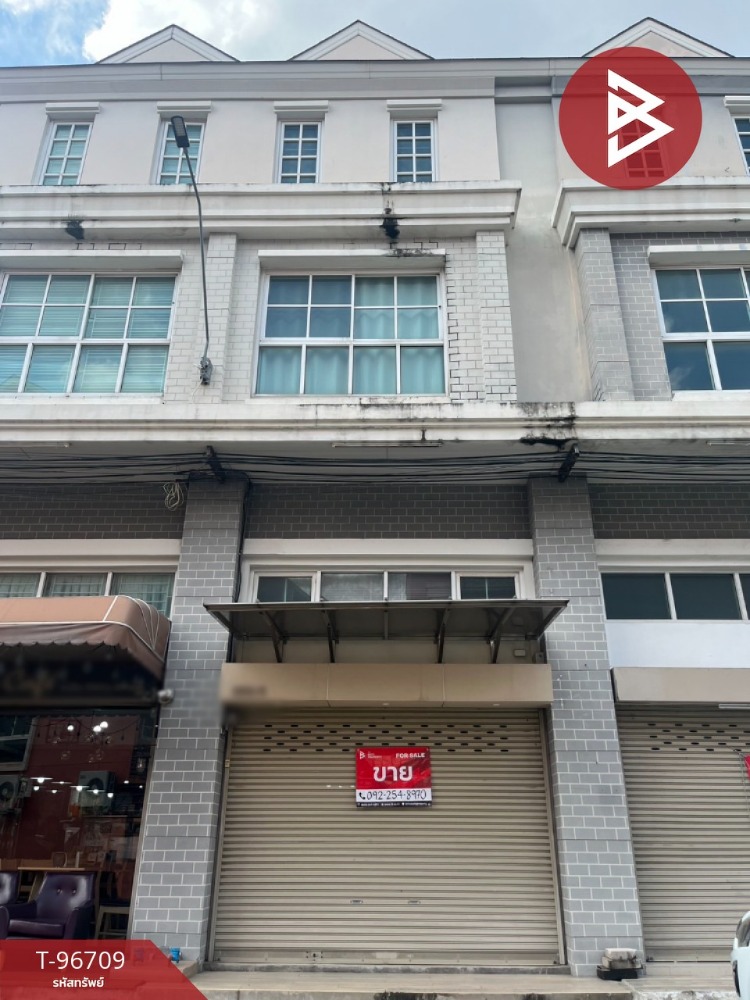 For SaleShophouseSamut Prakan,Samrong : Commercial building for sale, Library Town Village, Prachauthit 90 (Library Town Prachauthit90), Samut Prakan