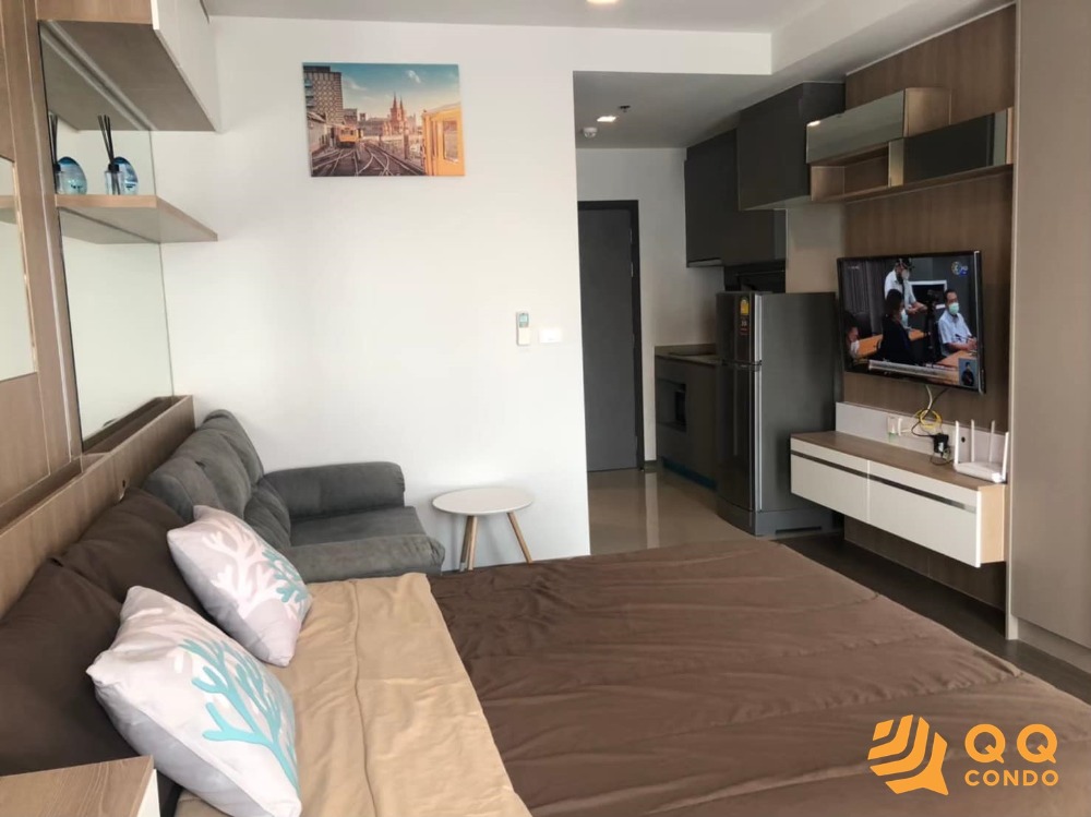 For RentCondoOnnut, Udomsuk : 🏬 For Rent Ideo Sukhumvit 93 Studio, 27 sq.m., Beautiful room, fully furnished.