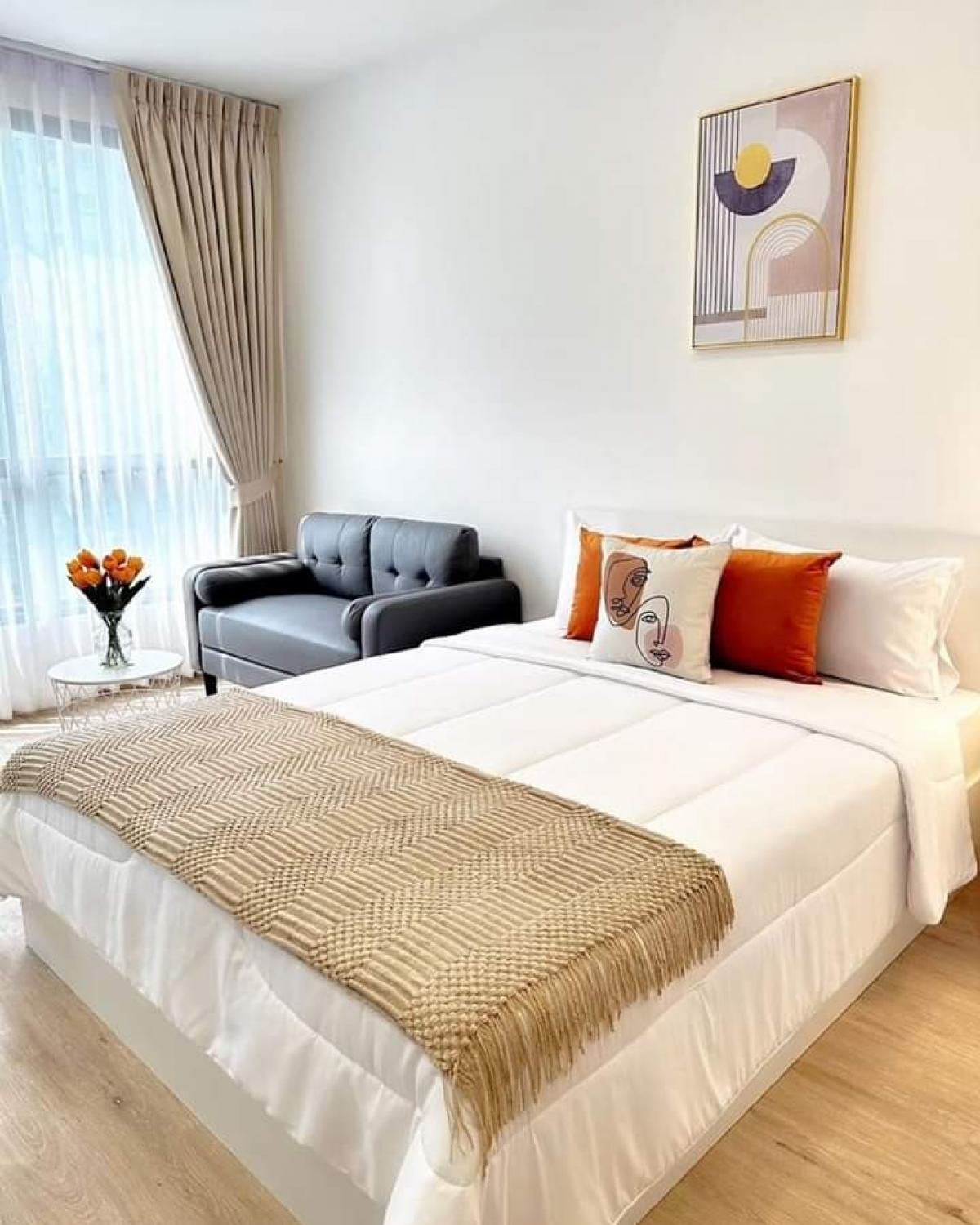 For RentCondoPattanakan, Srinakarin : ✅For rent: Condo The Rich Rama 9 - Srinakarin, 1st floor, size 26 sq m., 1 bedroom, 1 bathroom *Available 30/10/67*✅Price 16,000 baht/month 🔔Hurry up and book now.