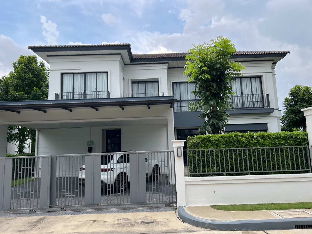 For RentHouseBang kae, Phetkasem : 2-storey detached house, beautifully decorated, for rent in Bang Khae-Phetkasem area, near Thonburi Market, Sanam Luang 2, only 1.4 km.