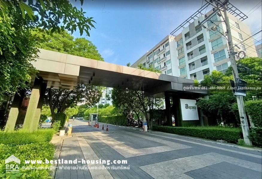 For SaleCondoOnnut, Udomsuk : Second-hand condominium for sale, ready to move in, A Space Sukhumvit G-H, location: Soi On Nut 37/1, Sukhumvit Road 77 (On Nut), Srinakarin Road, Suan Luang Subdistrict/District, Bangkok